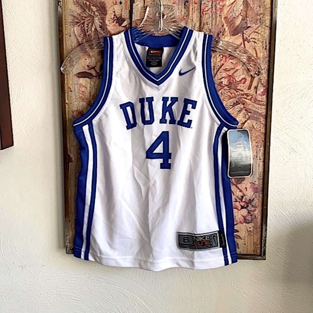DUKE BASKETBALL JERSEY NIKE TEAM DUKE BLUE DEVILS NWT BASKETBALL JERSEY KIDS 6 - Picture 1 of 10